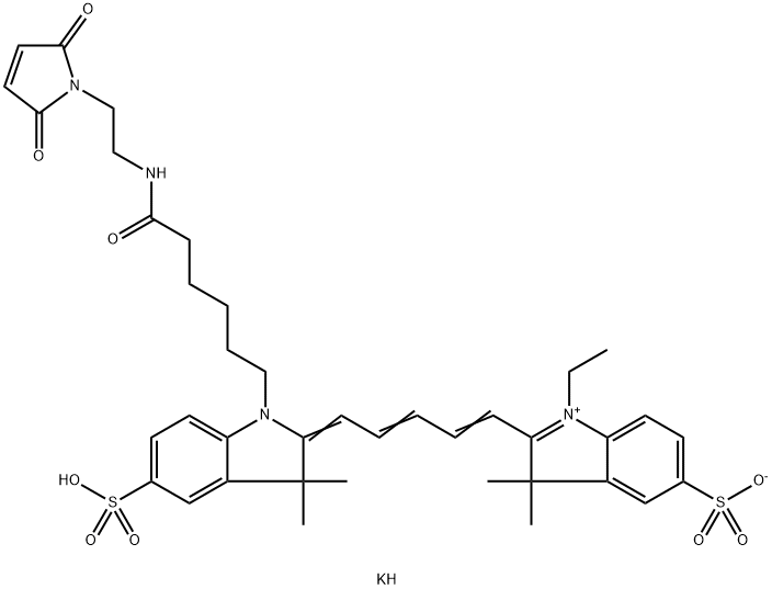 Sulfo-Cyanine5 maleimide Struktur