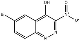 6-Bromo-3-nitro-cinnolin-4-ol Struktur