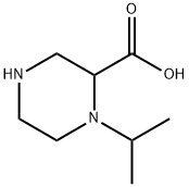 2-Piperazinecarboxylic acid, 1-(1-methylethyl)- Struktur