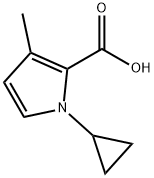 1H-Pyrrole-2-carboxylic acid, 1-cyclopropyl-3-methyl- Struktur