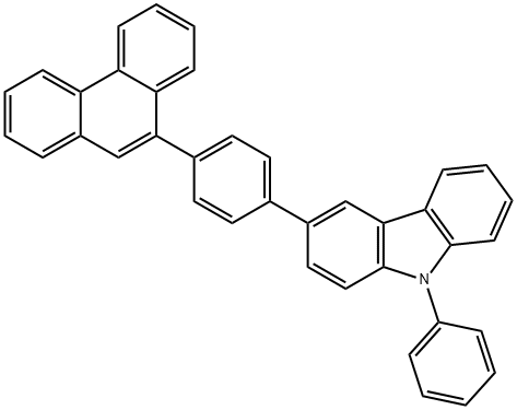 9H-Carbazole, 3-[4-(9-phenanthrenyl)phenyl]-9-phenyl- Struktur