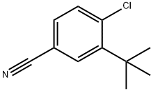 Benzonitrile, 4-chloro-3-(1,1-dimethylethyl)- Struktur