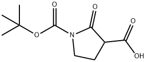 1,3-Pyrrolidinedicarboxylic acid, 2-oxo-, 1-(1,1-dimethylethyl) ester Struktur