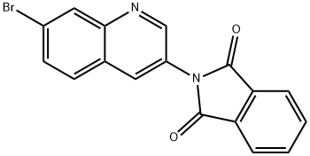 1H-Isoindole-1,3(2H)-dione, 2-(7-bromo-3-quinolinyl)- Struktur