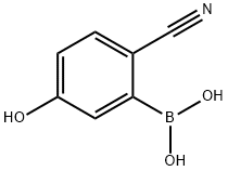 Boronic acid, B-(2-cyano-5-hydroxyphenyl)- Struktur