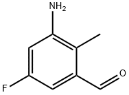 Benzaldehyde, 3-amino-5-fluoro-2-methyl- Struktur