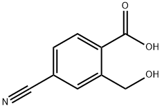 4-Cyano-2-(hydroxymethyl)-benzoic Acid Struktur