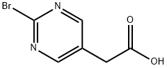 5-Pyrimidineacetic acid, 2-bromo- Struktur