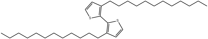 2,2'-Bithiophene, 3,3'-didodecyl- Struktur