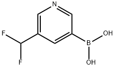 5-difluoromethyl-pyridine-3-boronic acid Struktur