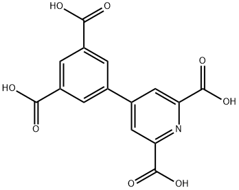 4-(3,5-dicarboxyphenyl)pyridine-2,6-dicarboxylic acid, 1383951-59-4, 結(jié)構(gòu)式