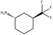 (1S,3S)-3-Trifluoromethyl-cyclohexylamine Struktur