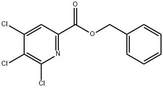 2-Pyridinecarboxylic acid, 4,5,6-trichloro-, phenylmethyl ester Struktur