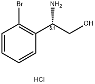 (S)-2-Amino-2-(2-bromophenyl)ethanol hydrochloride Struktur