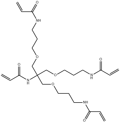 N-[Tris(3-acrylamidopropoxymethyl)methyl]acrylamide Struktur