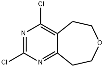 2,4-dichloro-5,6,8,9-tetrahydrooxepino[4,5-d]pyrimidine Struktur