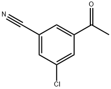 Benzonitrile, 3-acetyl-5-chloro- Struktur