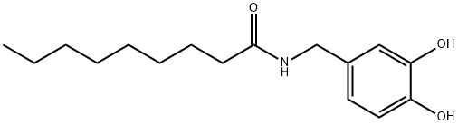 Nonanamide, N-[(3,4-dihydroxyphenyl)methyl]- Struktur