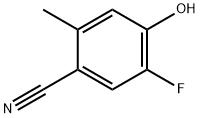 Benzonitrile, 5-fluoro-4-hydroxy-2-methyl- Struktur