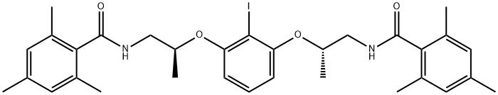 Benzamide, N,N'-[(2-iodo-1,3-phenylene)bis[oxy[(2S)-2-methyl-2,1-ethanediyl]]]bis[2,4,6-trimethyl- Struktur