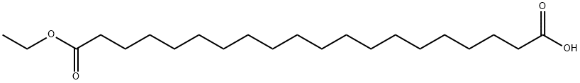 Eicosanedioic acid, 1-ethyl ester Struktur