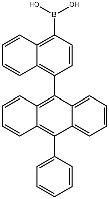 Boronic acid, B-[4-(10-phenyl-9-anthracenyl)-1-naphthalenyl]- Struktur