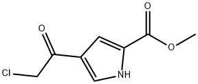 1H-Pyrrole-2-carboxylic acid, 4-(2-chloroacetyl)-, methyl ester Struktur