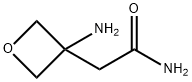 3-Oxetaneacetamide, 3-amino- Struktur