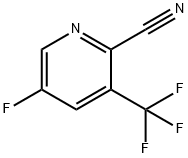 2-Pyridinecarbonitrile, 5-fluoro-3-(trifluoromethyl)- Struktur