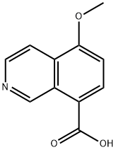 8-Isoquinolinecarboxylic acid, 5-methoxy- Struktur