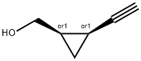 rac-[(1R,2S)-2-ethynylcyclopropyl]methanol Struktur