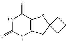 Spiro[cyclobutane-1,6'(1'H)-thieno[3,2-d]pyrimidine]-2',4'(3'H,7'H)-dione Struktur