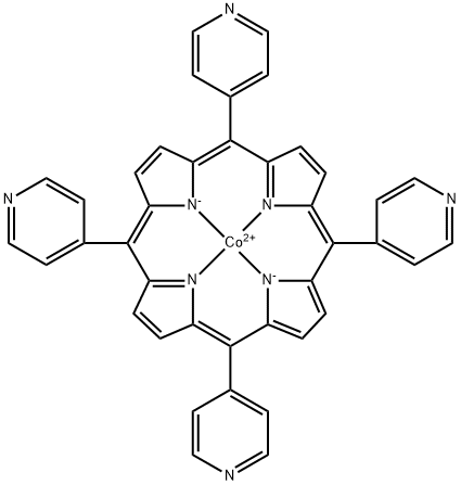 5,10,15,20-tetrakis(4'-pyridyl)cobalt(II) porphyrin Struktur