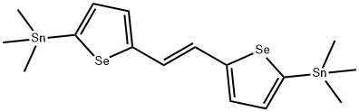 Stannane, 1,1'-[(1E)-1,2-ethenediyldi-5,2-selenophenediyl]bis[1,1,1-trimethyl- Struktur