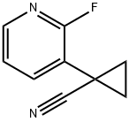 Cyclopropanecarbonitrile, 1-(2-fluoro-3-pyridinyl)- Struktur