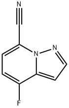 Pyrazolo[1,5-a]pyridine-7-carbonitrile, 4-fluoro- Struktur