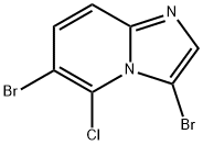 3,6-dibromo-5-chloroimidazo[1,2-a]pyridine Struktur