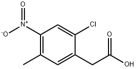 Benzeneacetic acid, 2-chloro-5-methyl-4-nitro- Struktur