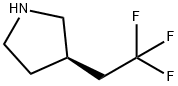 Pyrrolidine, 3-(2,2,2-trifluoroethyl)-, (3R)- Struktur