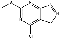 3H-Pyrazolo[3,4-d]pyrimidine, 4-chloro-6-(methylthio)- Struktur