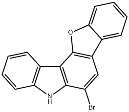 5H-Benzofuro[3,2-c]carbazole, 6-bromo- Struktur