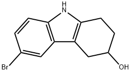 1H-Carbazol-3-ol, 6-bromo-2,3,4,9-tetrahydro- Struktur