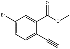 Benzoic acid, 5-bromo-2-ethynyl-, methyl ester Struktur