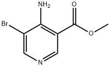 3-Pyridinecarboxylic acid, 4-amino-5-bromo-, methyl ester Struktur