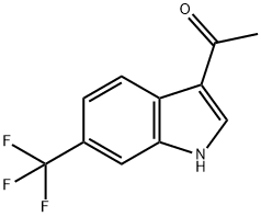 1-[6-(trifluoromethyl)-1H-indol-3-yl]ethan-1-one Struktur