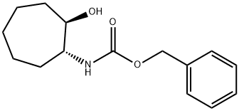 (1R,2R)-(2-Hydroxy-cycloheptyl)-carbamic acid benzyl ester Struktur