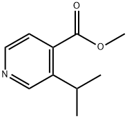 4-Pyridinecarboxylic acid, 3-(1-methylethyl)-, methyl ester Struktur