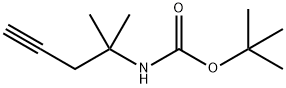 tert-butyl (2-methylpent-4-yn-2-yl)carbamate Struktur