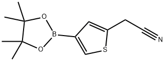 2-Thiopheneacetonitrile, 4-(4,4,5,5-tetramethyl-1,3,2-dioxaborolan-2-yl)- Struktur