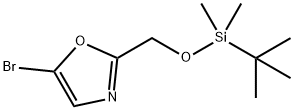 5-Bromo-2-(tert-butyl-dimethyl-silanyloxymethyl)-oxazole Struktur